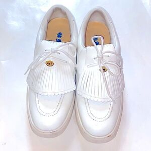 Vintage Leather MacGregor Golf Limited Education Men White Shoes Size 10
